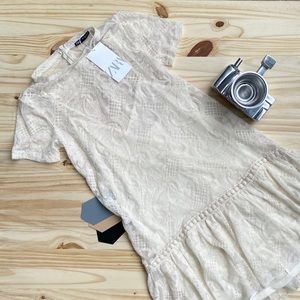 ZARA LACE MIDI DRESS NWT